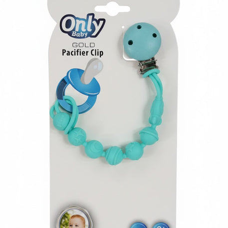 Attache sucettes en silicone multicolores - Only babay - pour bébé Maroc -www.babyboss.ma