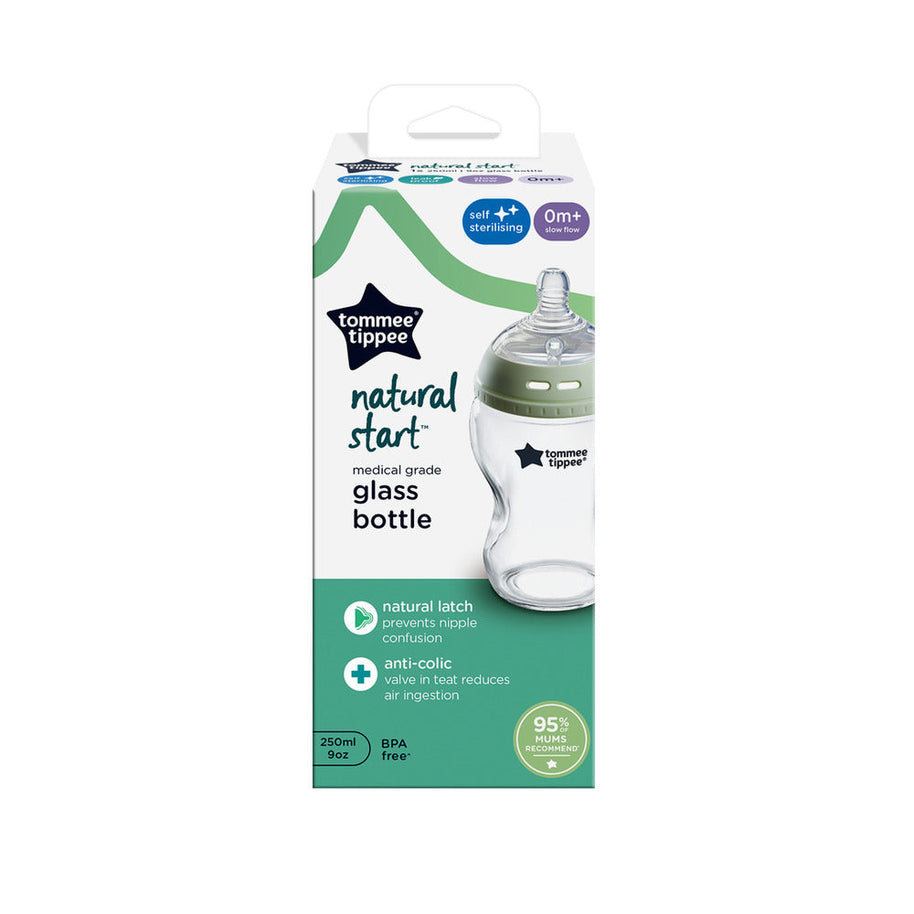 Biberon Tommee Tippee Closer to Nature 0m+ - 250ml en verre