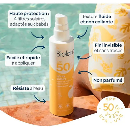 Biolane Spray solaire SPF50 Visage & Corps 200ml