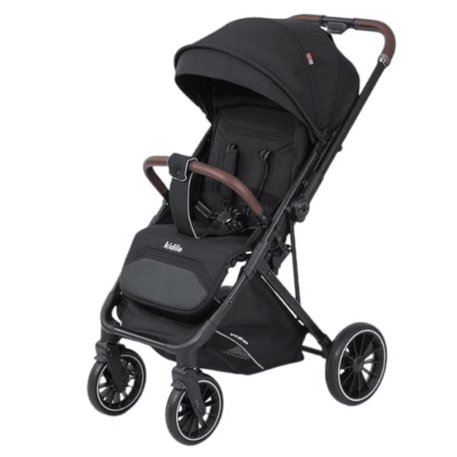 Poussette Kidilo double face 6530 Noire - Kidilo - Poussettes pour bébé Maroc -www.babyboss.ma
