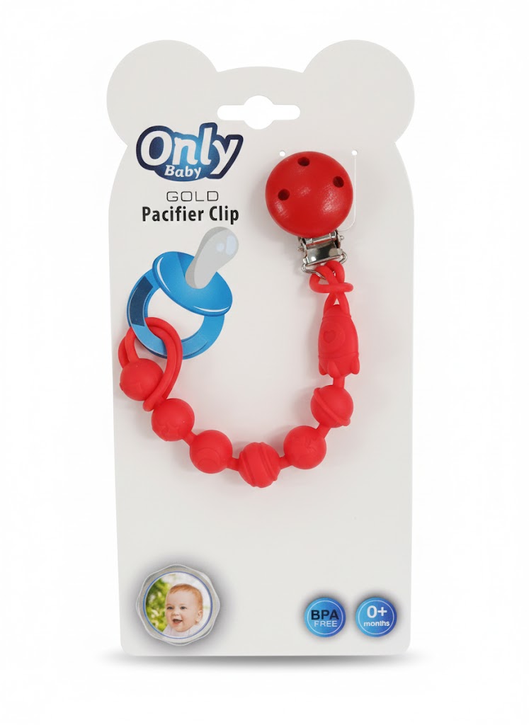 Attache sucettes en silicone multicolores