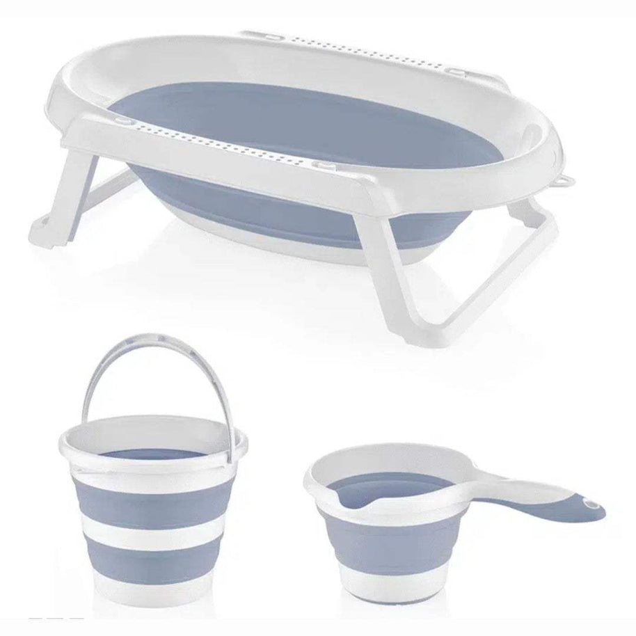 Set Baignoire pliable + Seau + Verseur - bain - Hygiène et Soin pour bébé Maroc -www.babyboss.ma