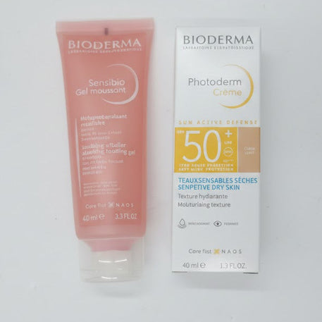 Pack Bioderma Photoderm Fluide SPF 50+ teinte claire 40ml + Sensibio Gel Moussant 100ml OFFERT - Bioderma Photoderm - pour bébé Maroc -www.babyboss.ma