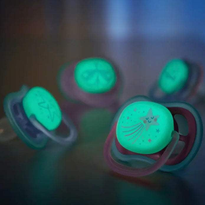 Philips avent sucettes ultra air nighttimme 6_18mois fille - Philips Avent - pour bébé Maroc -www.babyboss.ma