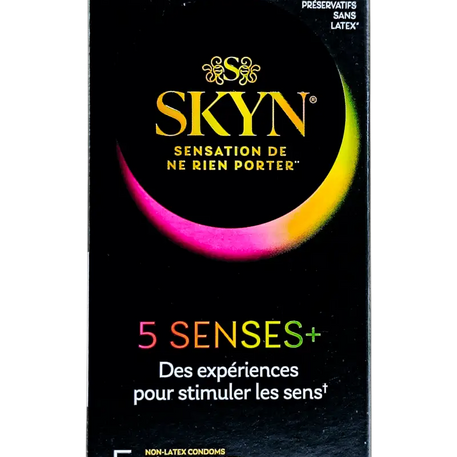 SKYN – Préservatif 5 Senses (Intense Feel, Cocktail Club, Elite, Hot, Cold) sans Latex – 5u - MANIX - - Babyboss.ma