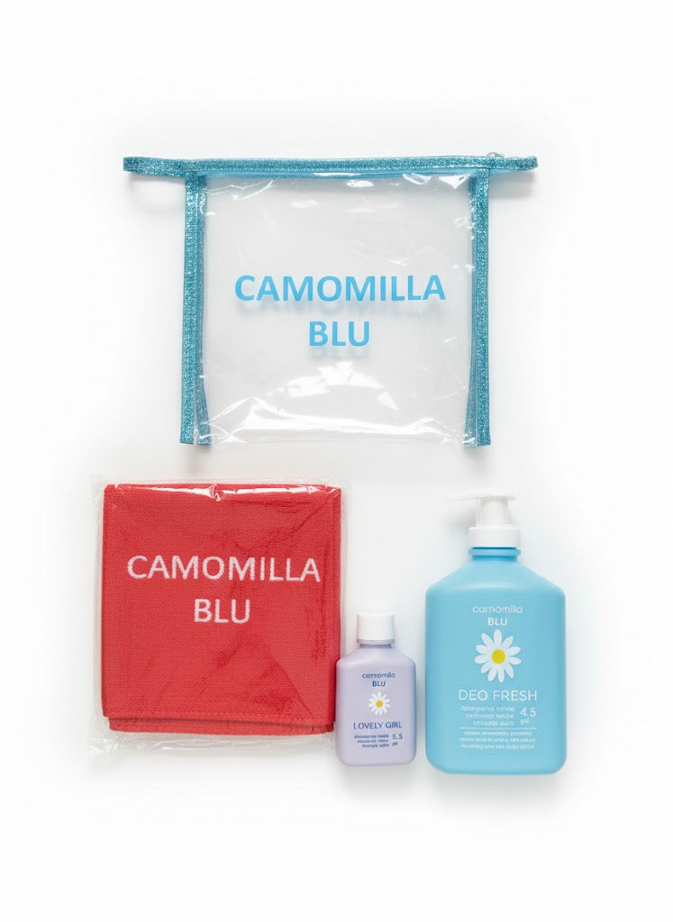 Camomilla Blu 300ml 4.5ph avec trousse et serviette offert