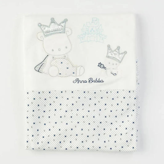 mantas de bebe
 Anna Babba 80x80.  blanco