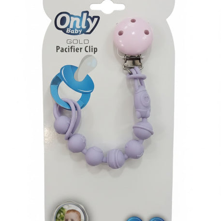 Attache sucettes en silicone multicolores - Only babay - pour bébé Maroc -www.babyboss.ma