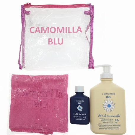 Camomilla Blu Fior Di Camomille Nettoyant Intime Ph 4.5 avec trousse et serviette offert - Camomilla - pour bébé Maroc -www.babyboss.ma