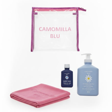 Camomilla Blu Gel Lavante Premiere Peau 300ml avec une trousse et serviette offert - Camomilla - Corps pour bébé Maroc -www.babyboss.ma