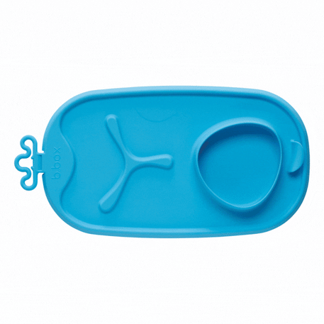 Set de Table Silicone Roll + Go b.box - ocean - latte - b.box - roll + go mealtime mat pour bébé Maroc -www.babyboss.ma