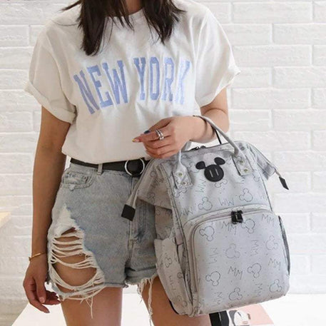 Sac a dos de maternité avec port USB – Mickey - Mickey - - Babyboss.ma
