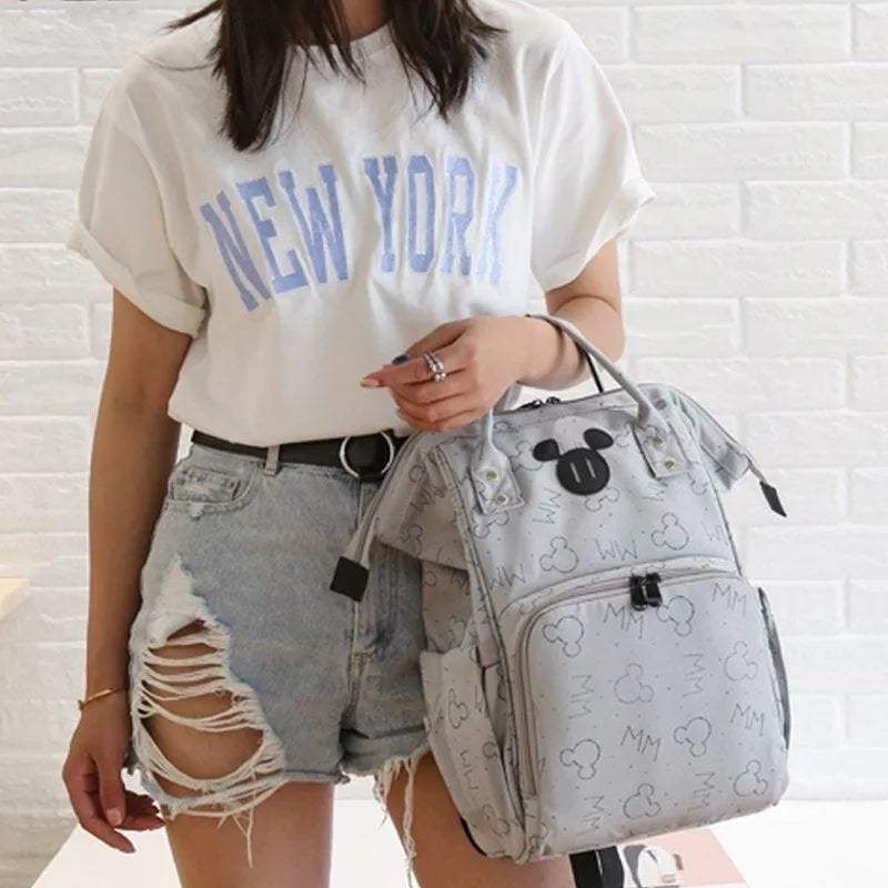 Sac a dos de maternité avec port USB – Mickey - Mickey - - Babyboss.ma