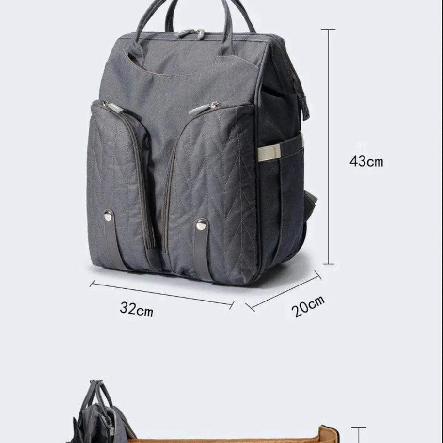 sac-a-dos-a-langer-avec-lit-a-langer-lit-pliant-portable-convertible-multifonction-babyboss-ma-sac-pour-bebe-maroc-4 - Babyboss.ma -bebe-maroc