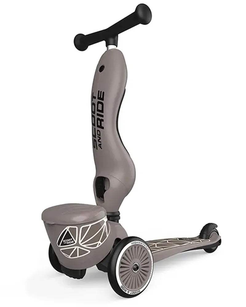 Scoot And Ride Trottinette 2en1 Highwaykick 1 Lifestyle - Brown Lines - Scoot And Ride - Trottinettes Evolutives pour bébé Maroc -www.babyboss.ma