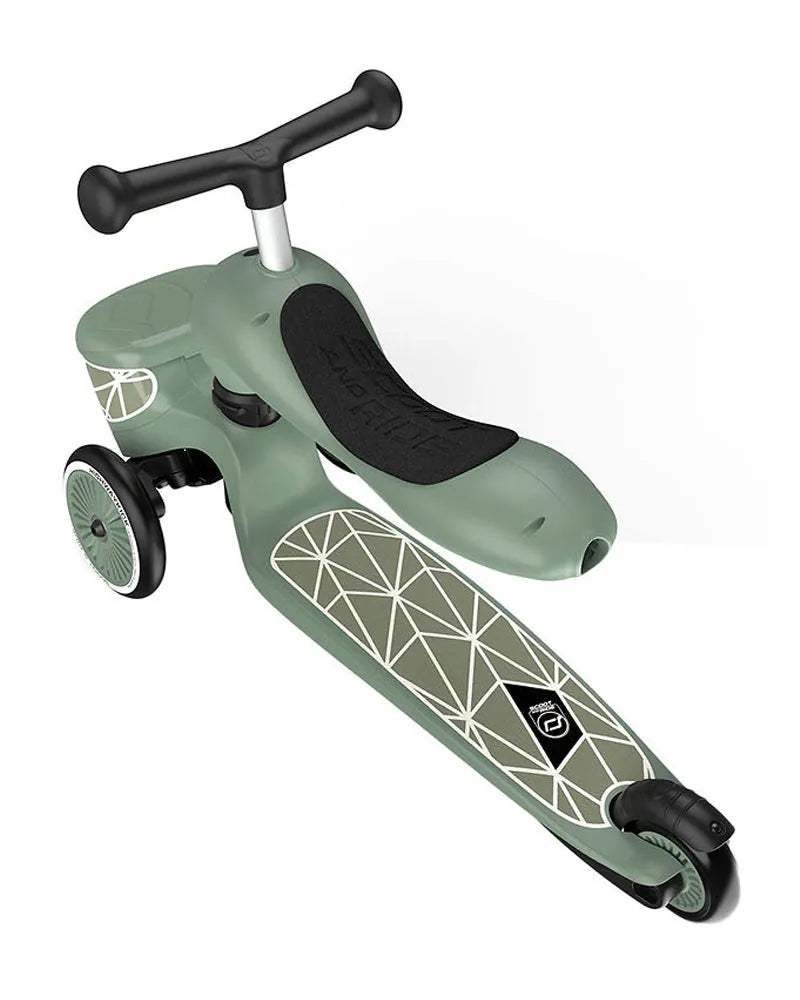 Scoot And Ride Trottinette 2en1 Highwaykick 1 Lifestyle - Green Lines - Scoot And Ride - Trottinettes Evolutives pour bébé Maroc -www.babyboss.ma