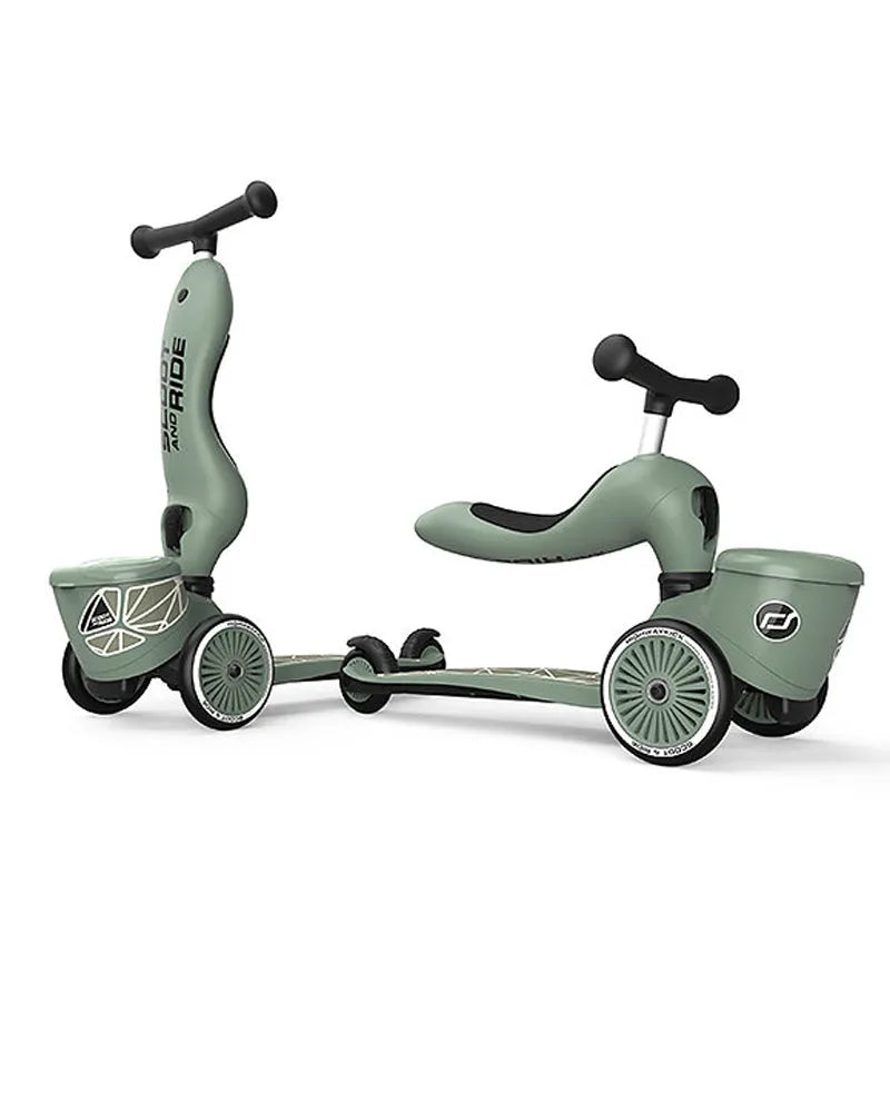 Scoot And Ride Trottinette 2en1 Highwaykick 1 Lifestyle - Green Lines - Scoot And Ride - pour bébé maroc