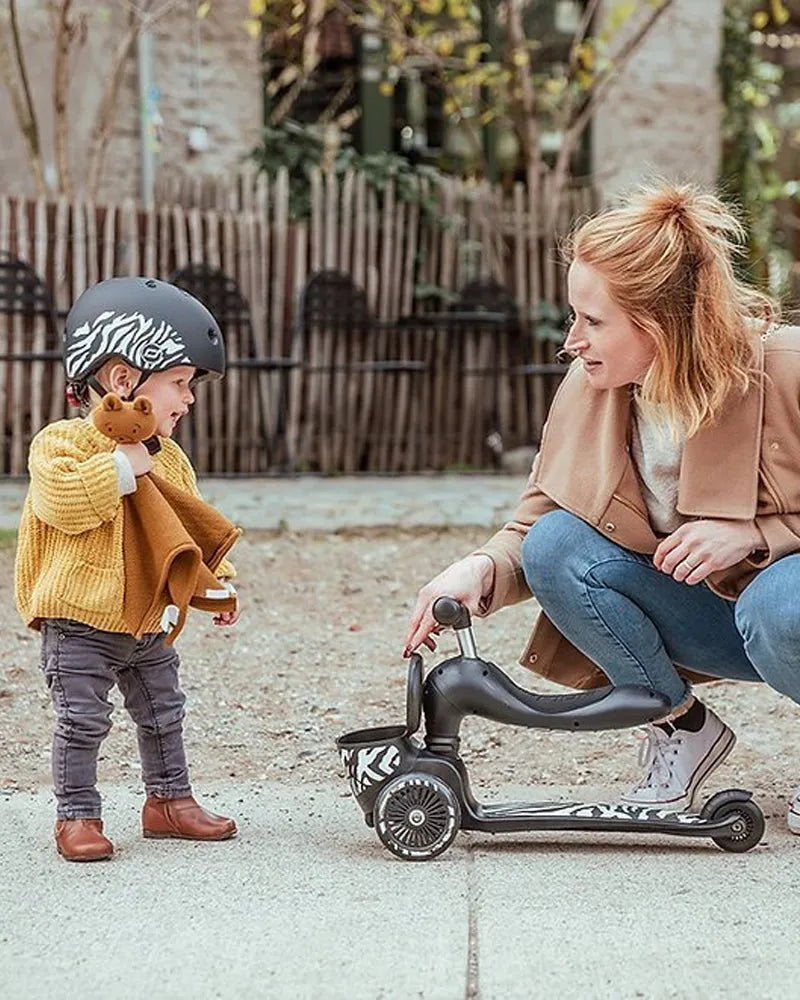 Scoot And Ride Trottinette 2en1 Highwaykick 1 Lifestyle - Zebra - Scoot And Ride - pour bébé maroc