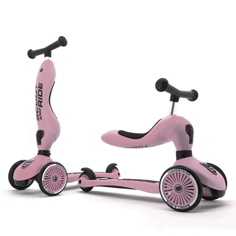 Scoot And Ride Trottinette 2en1 Highwaykick 1 - Rose - Scoot And Ride - pour bébé maroc