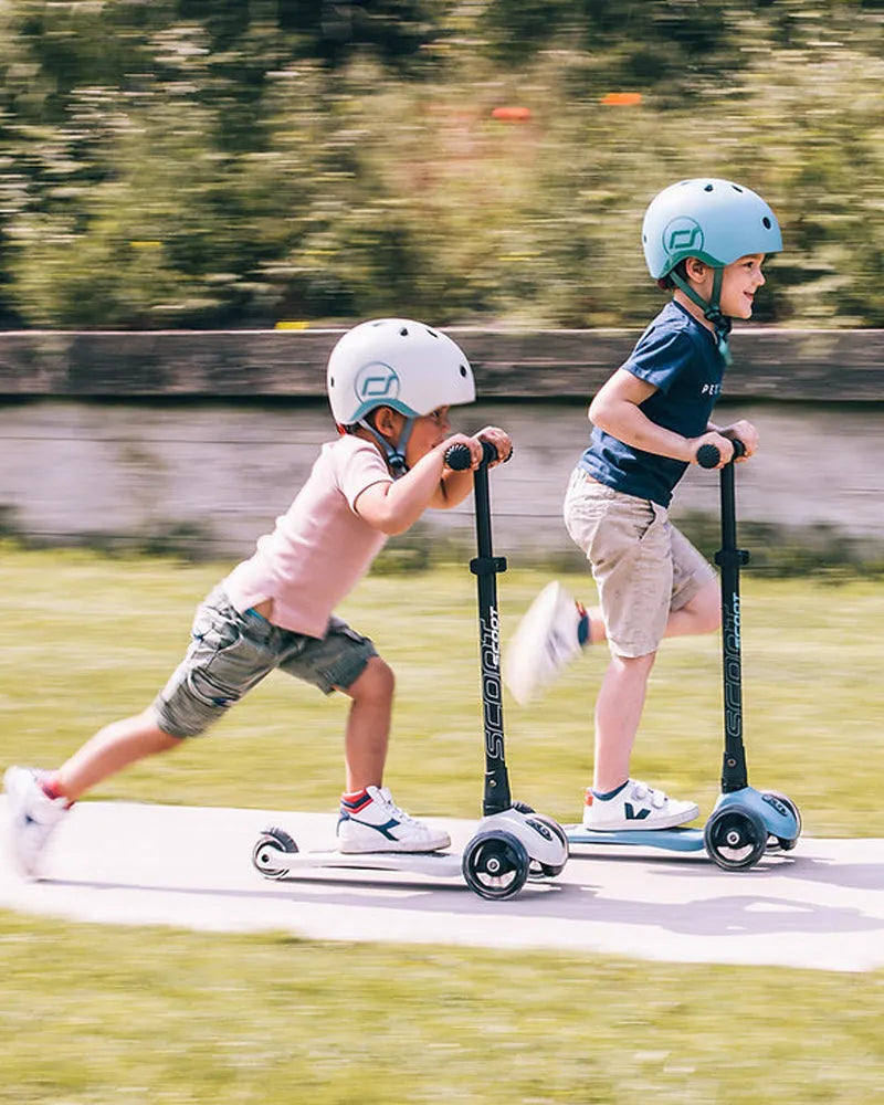 Scoot And Ride Trottinette 2en1 Highwaykick 3 Led - Bleu Acier - Scoot And Ride - pour bébé maroc