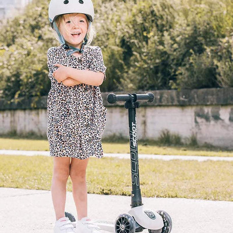 Scoot And Ride Trottinette 2en1 Highwaykick 3 Led - Ecru - Scoot And Ride - Trottinettes 3 roues pour bébé Maroc -www.babyboss.ma