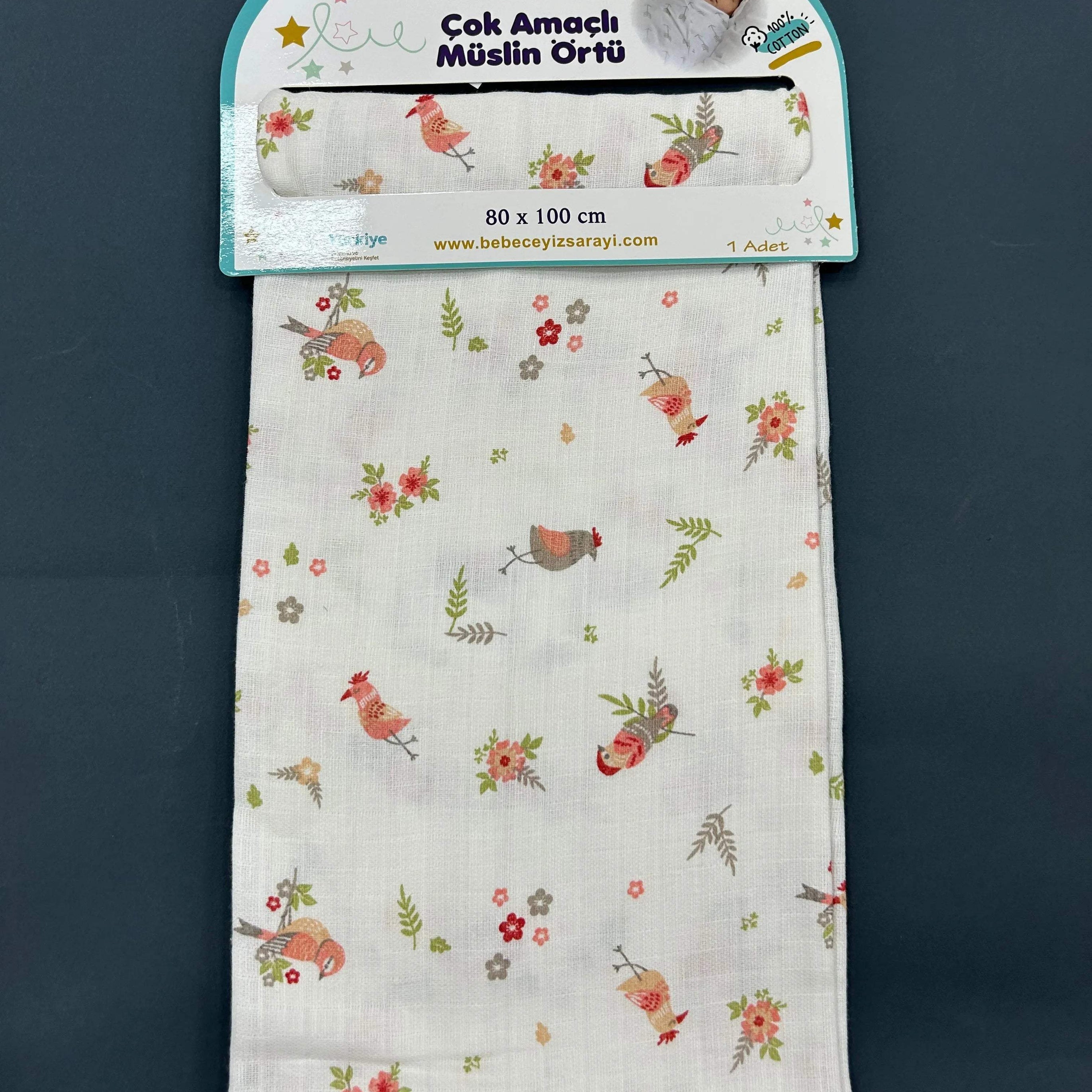 Sebi BébéHousse en mousseline multi-usages Sebi Baby 80X100 cm - Sebi - pour bébé Maroc -www.babyboss.ma