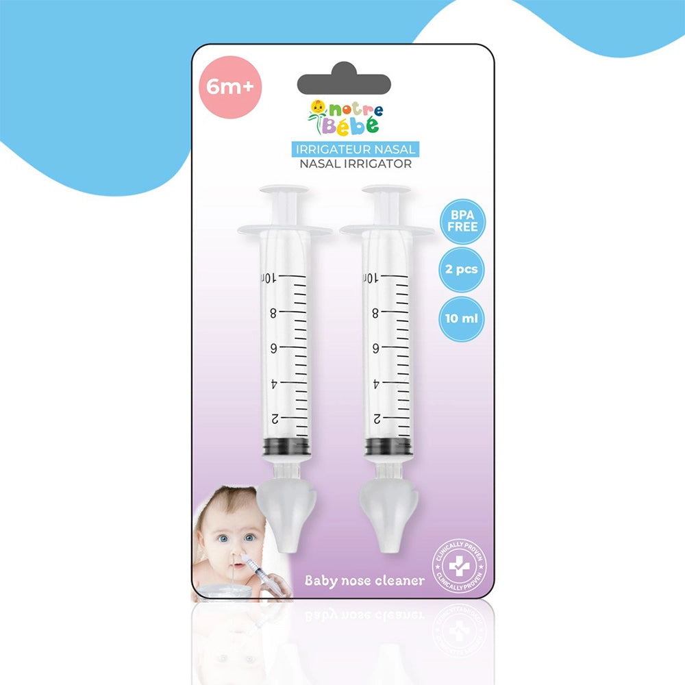 Seringue Nasale Notre Bébé 2 Pièces - 10ml - Notre bébé - Hygiène et Soin - Babyboss.ma