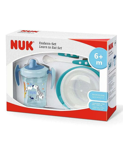 Set Repas NUK 4 pièces - Bleu - Babyboss.ma - NUK - pour bébé maroc