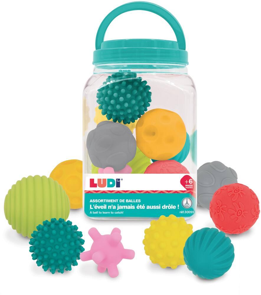 Set de 8 balles - Ludi - Ludi - Peluches - Babyboss.ma