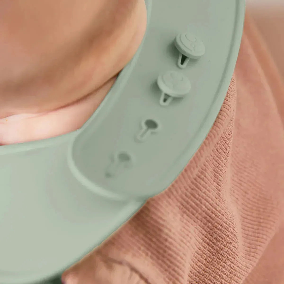 silicone bib - sage - BBOX USA - pour bébé maroc