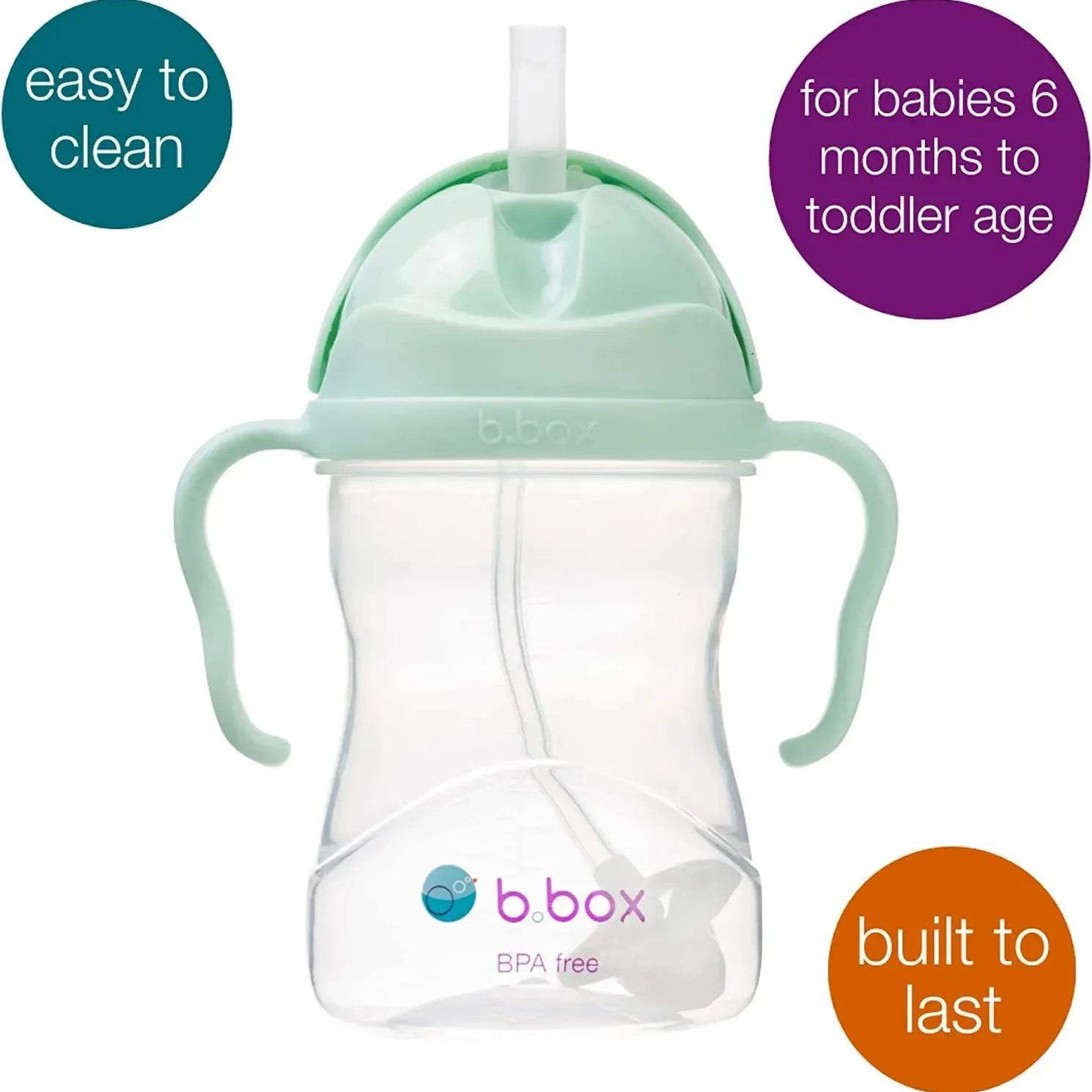 sippy cup - pistachio - BBOX USA - Sippy cups pour bébé Maroc -www.babyboss.ma