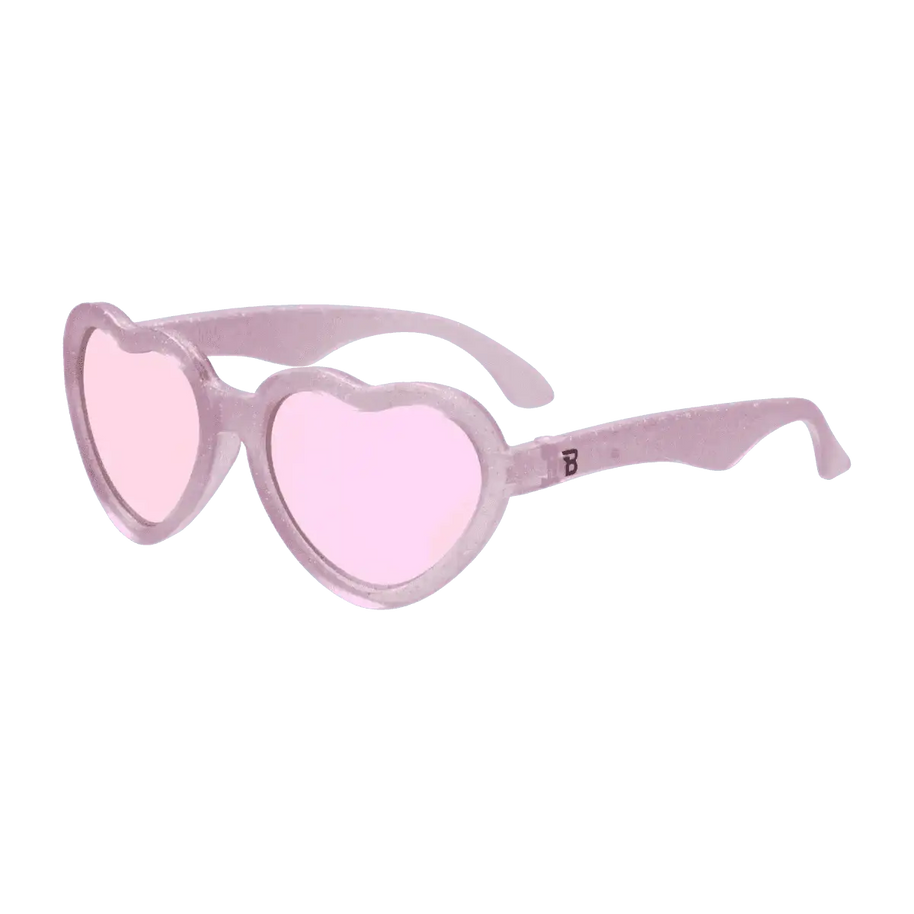 Lunettes de Soleil Babiators - Sparkle Squad Heart | Lavender Mirrored Lenses - Babiators Sunglasses - Sunglasses pour bébé Maroc -www.babyboss.ma
