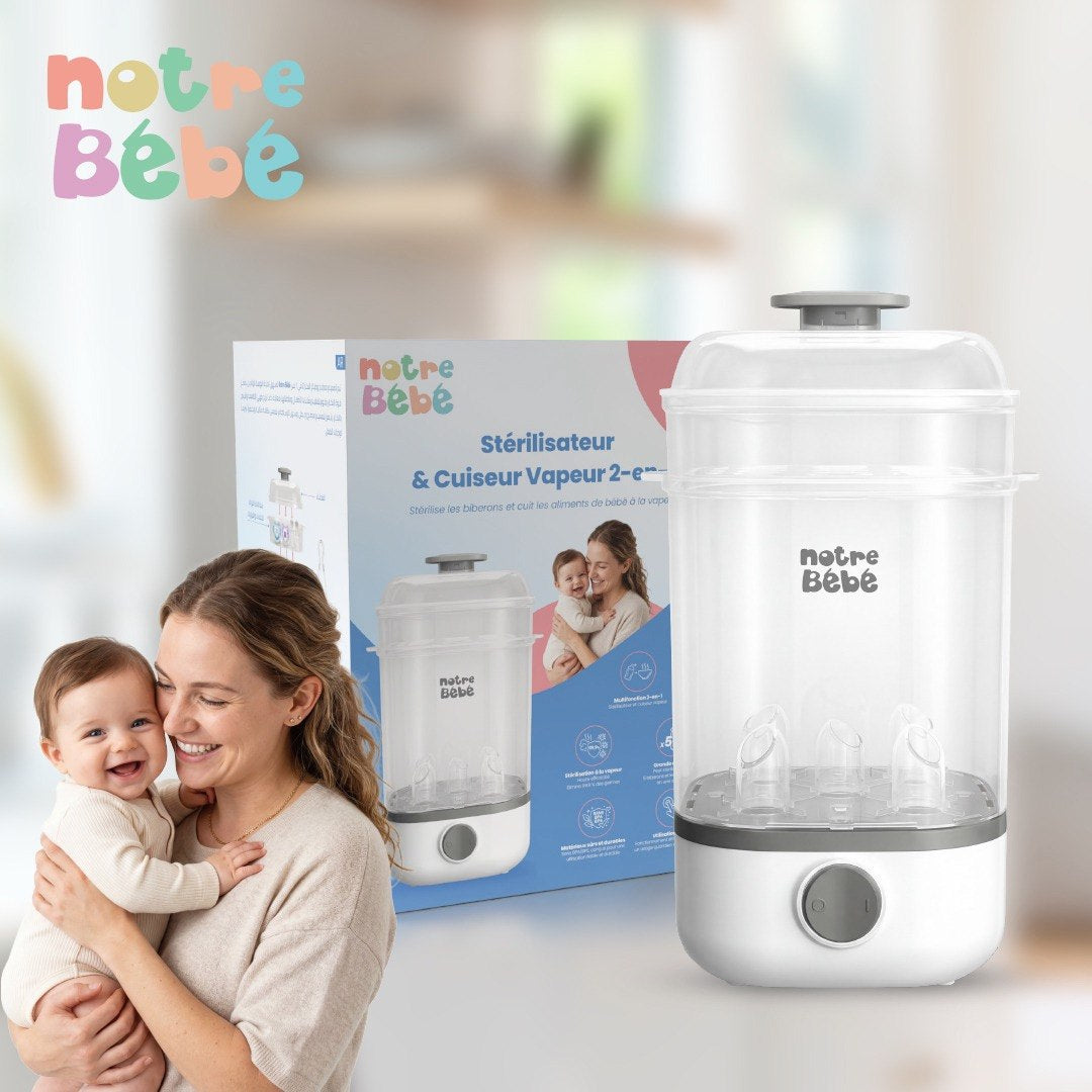 Stérilisateur & Cuiseur Vapeur 2-en-1 Notre Bébé