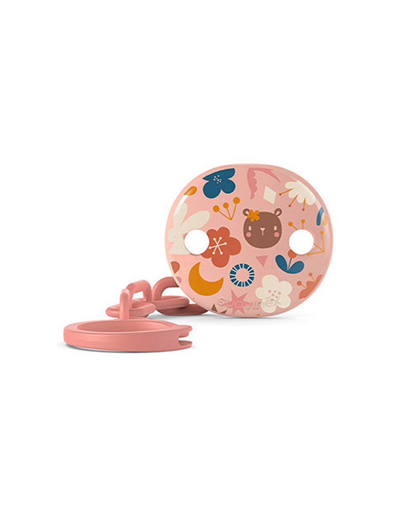 Suavinex Attache Sucette Ronde - Forêt Rose