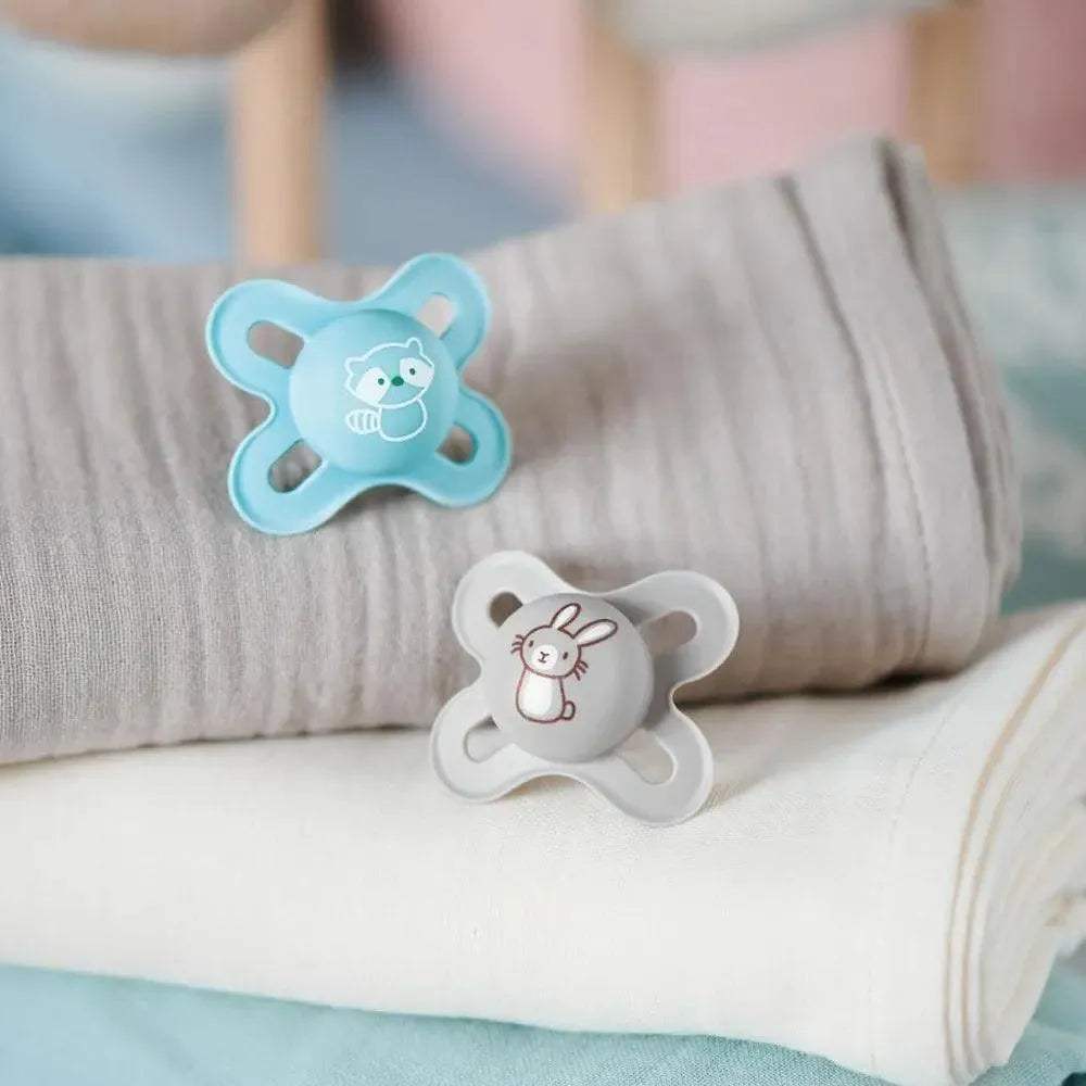 Sucette MAM Air 0-2 mois - Bleu & Gris - MAM - pour bébé Maroc -www.babyboss.ma