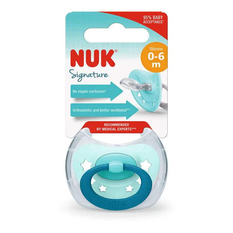 Sucette NUK Signature 0-6M - - NUK - pour bébé Maroc -www.babyboss.ma