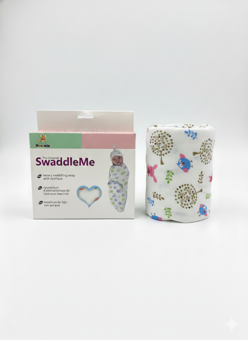swaddleme_emmaillotage_avec_bonnet_coton-52056942051639-bebe-babyboss.ma-maroc - Babyboss.ma -bebe-maroc