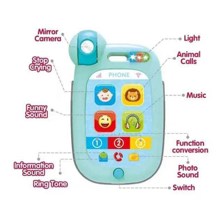 Téléphone portable sobebear multifonction vert et rose - SOBEBEAR - pour bébé Maroc -www.babyboss.ma