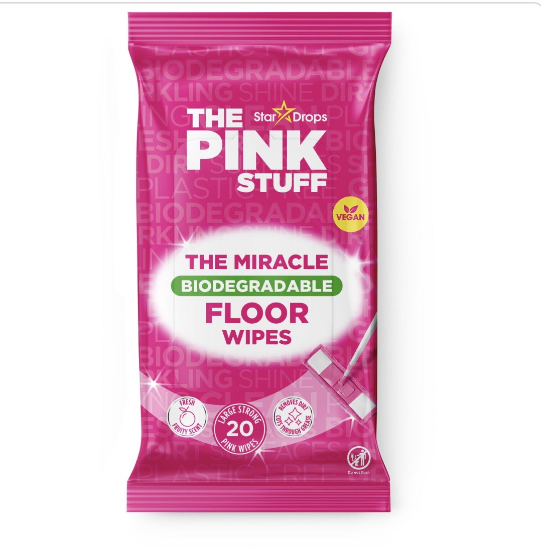 The pink stuff - مناديل تنظيف قابلة للتحلل للأرضيات *20