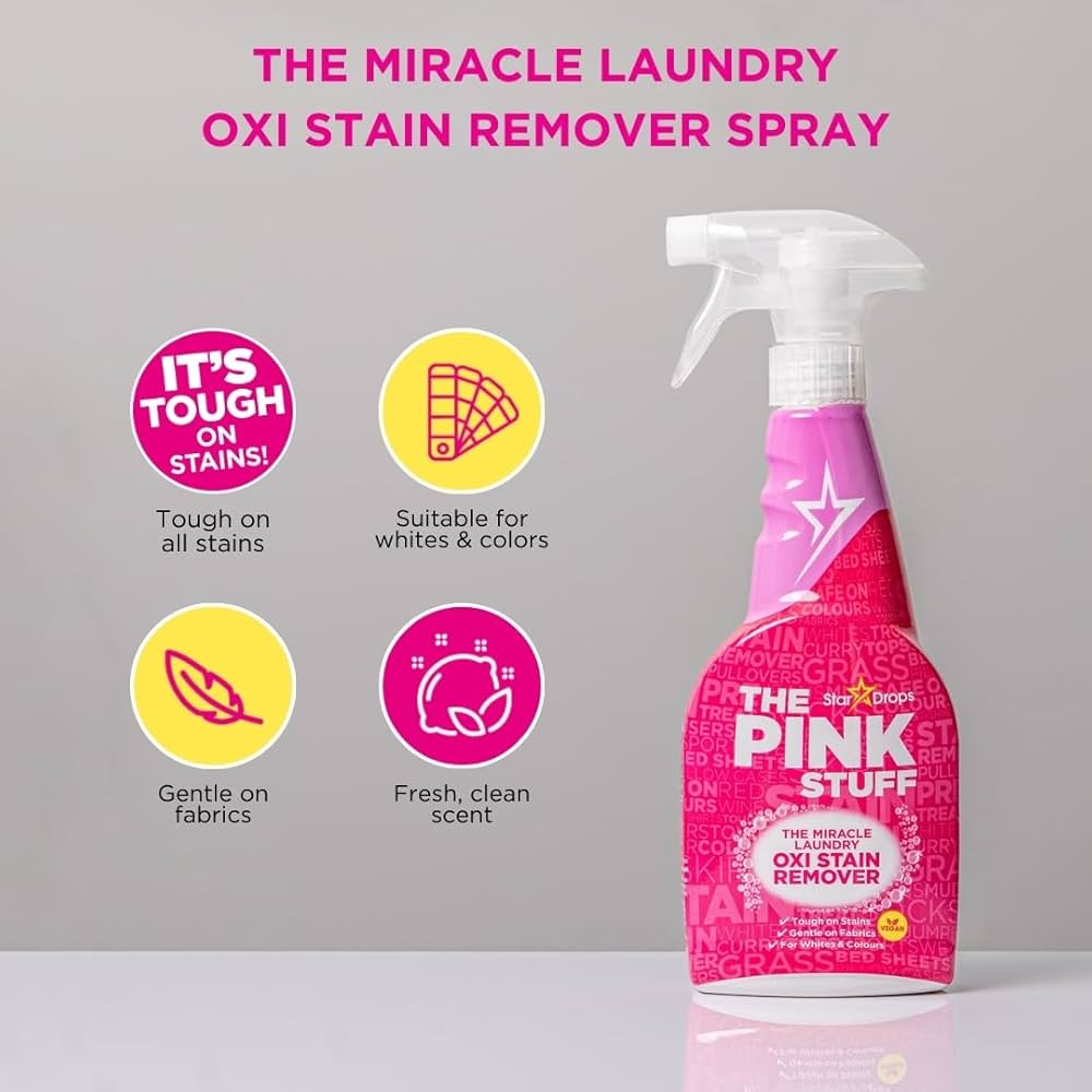 The pink stuff بخاخ مزيل للبقع Oxi Miracle للنسيج 500 مل