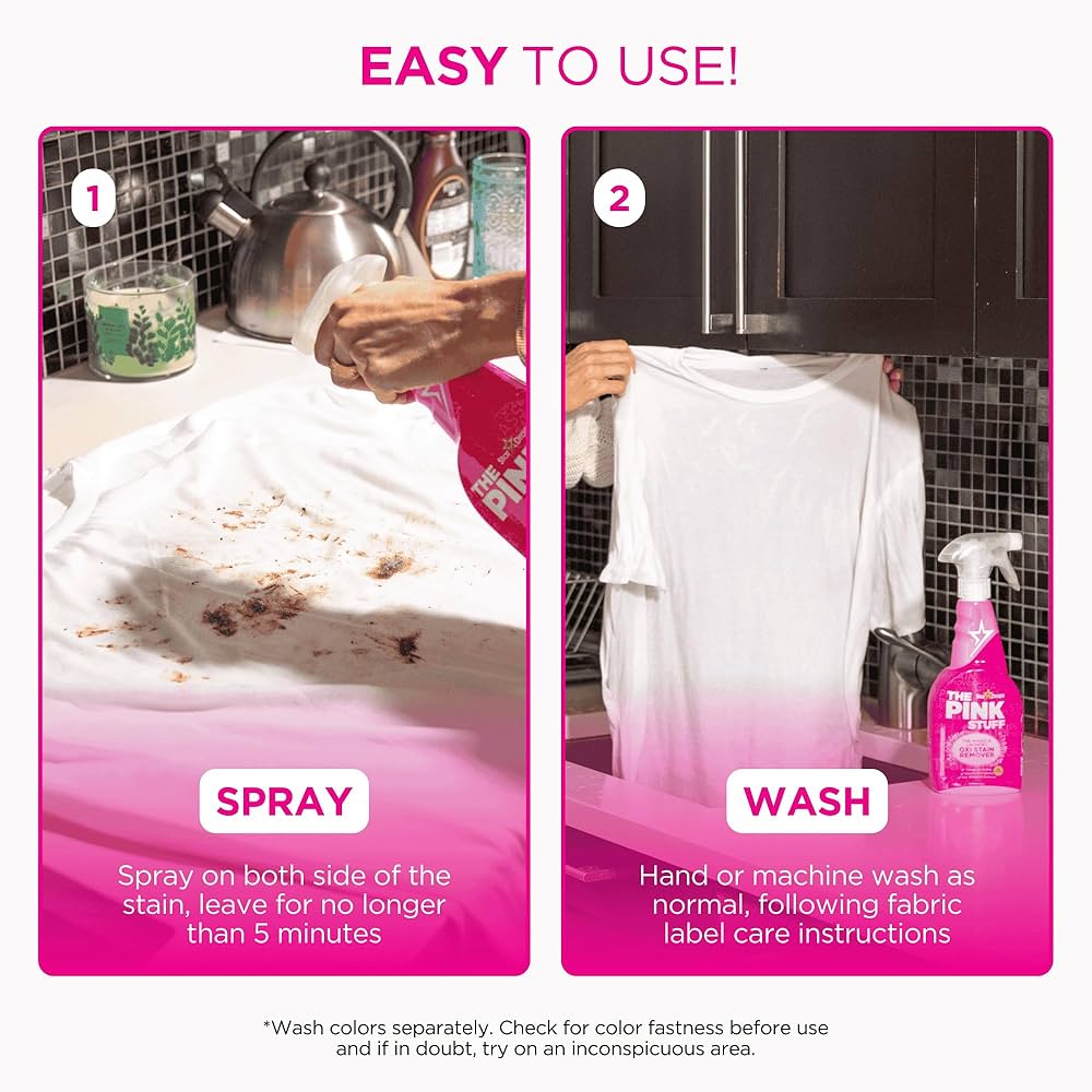 The pink stuff بخاخ مزيل للبقع Oxi Miracle للنسيج 500 مل