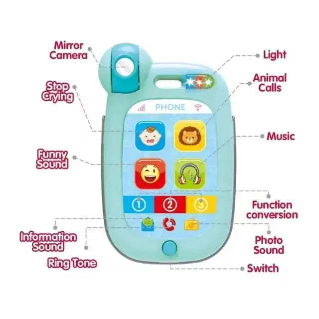 tlphone_portable_sobebear_multifonction_vert_et_rose-47452587753783-bebe-babyboss.ma-maroc - Babyboss.ma -bebe-maroc