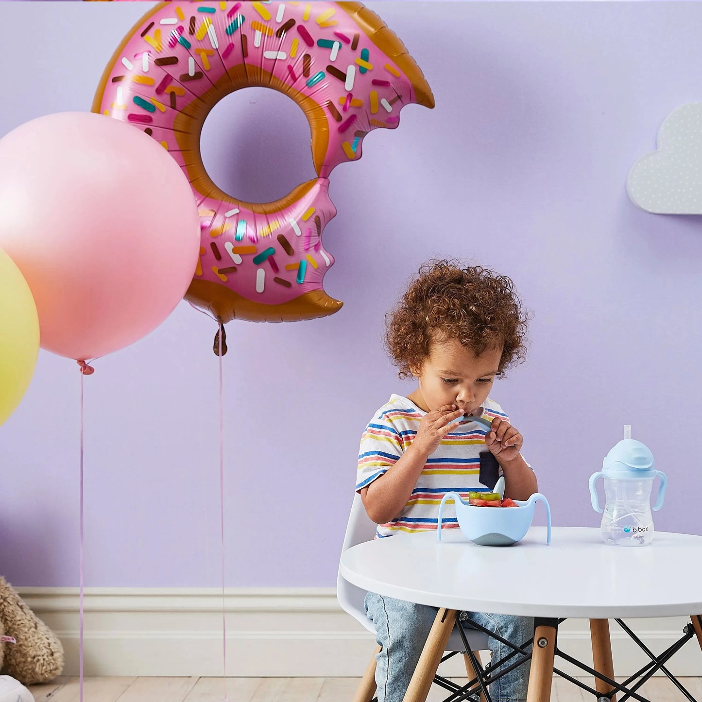 toddler cutlery set - bubblegum - BBOX USA - pour bébé maroc