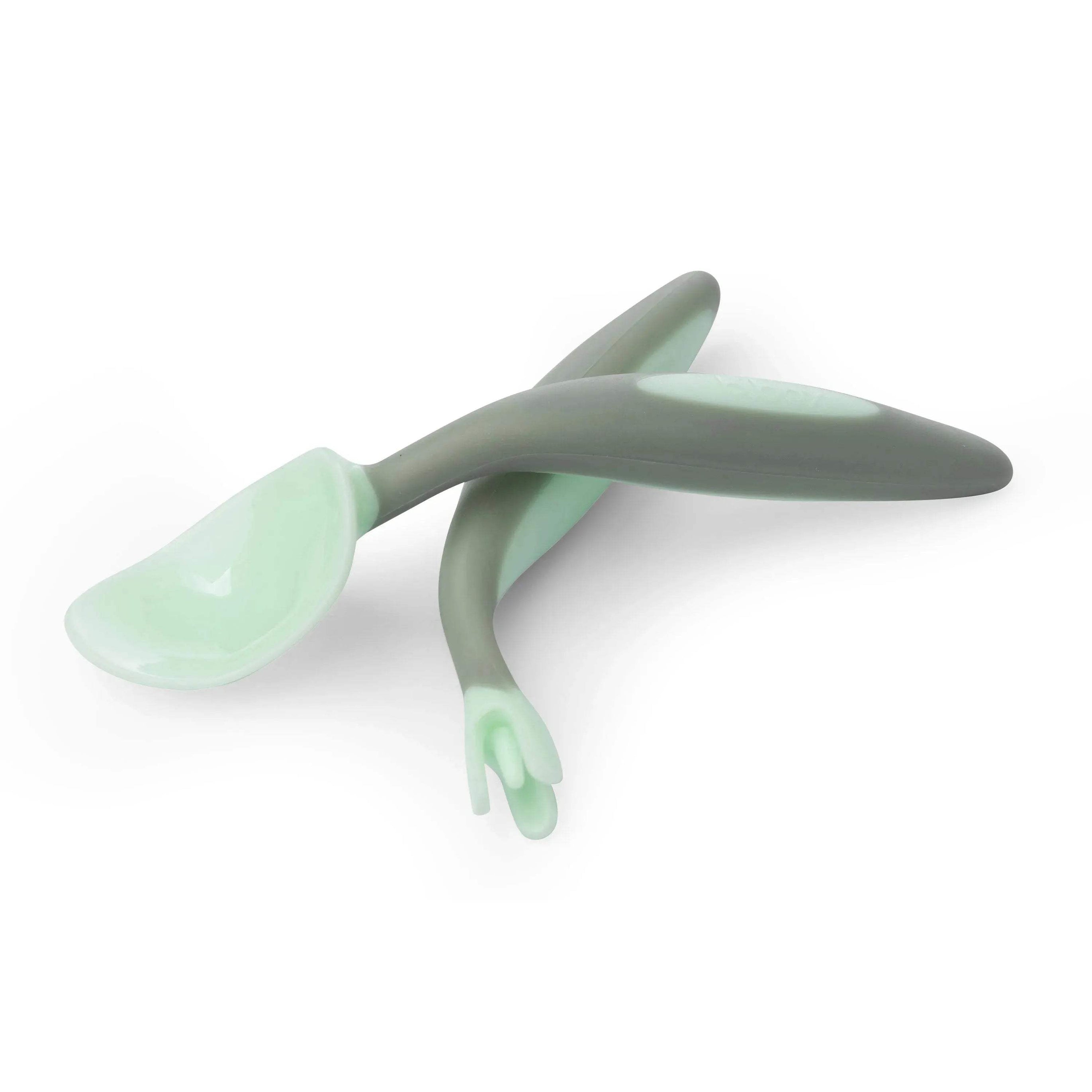 toddler cutlery set - pistachio - BBOX USA - Cutlery sets pour bébé Maroc -www.babyboss.ma