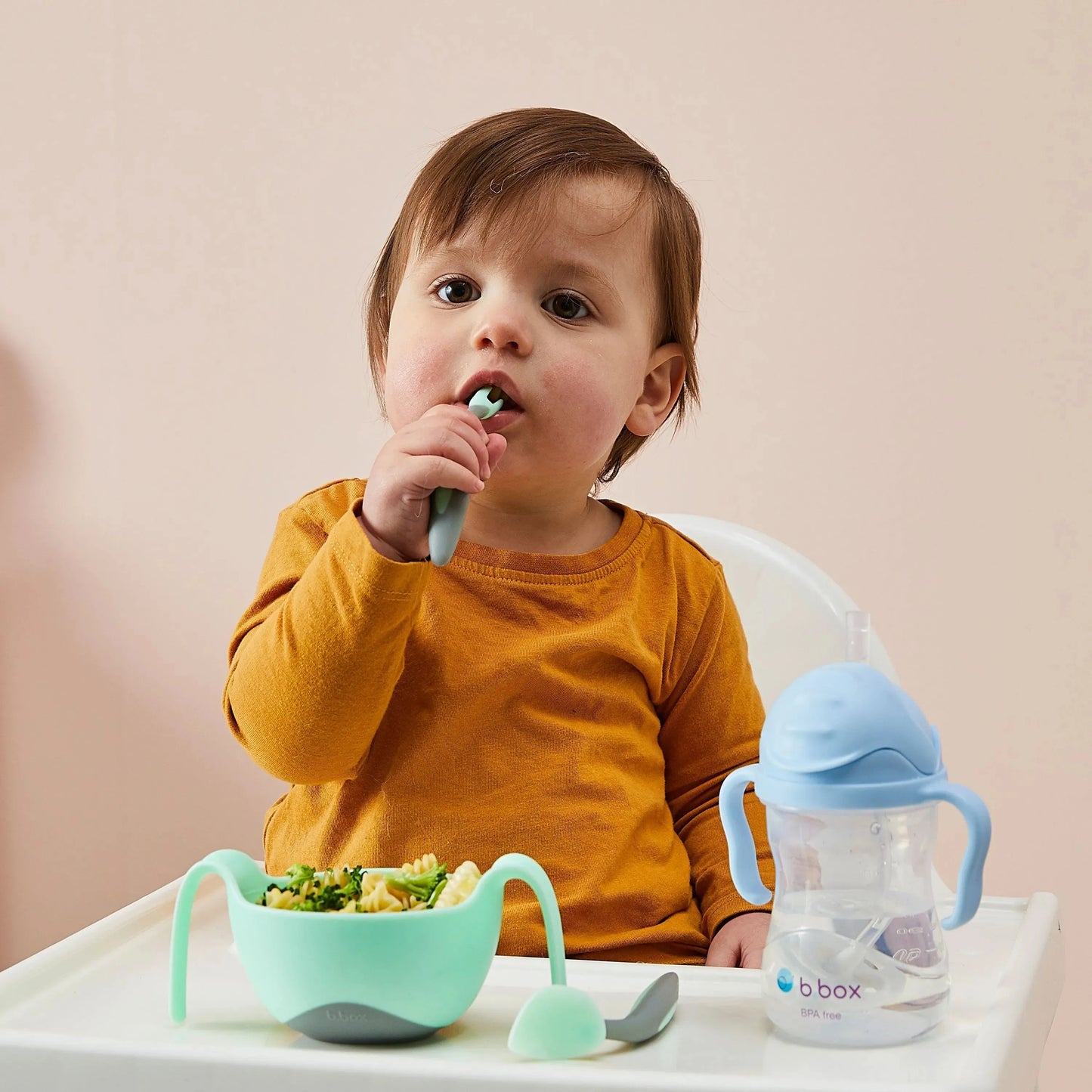 toddler cutlery set - pistachio - BBOX USA - pour bébé maroc