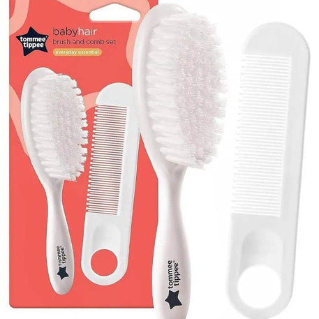 Tommee Tippee Ensemble Brosse et Peigne - Blanc - Tommee Tippee - Brosses & Peignes pour bébé Maroc -www.babyboss.ma