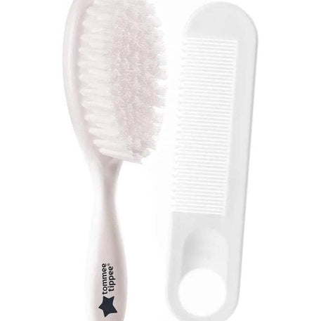 Tommee Tippee Ensemble Brosse et Peigne - Blanc - Tommee Tippee - Brosses & Peignes pour bébé Maroc -www.babyboss.ma