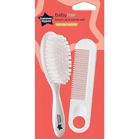 Tommee Tippee Ensemble Brosse et Peigne - Blanc - Tommee Tippee - Brosses & Peignes pour bébé Maroc -www.babyboss.ma