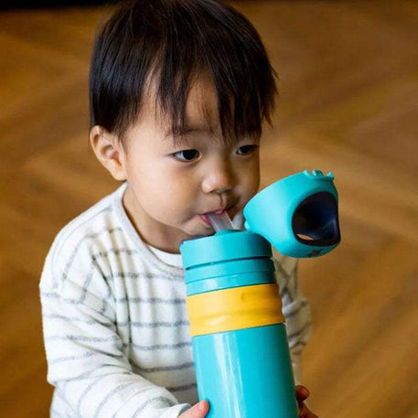 Tommee Tippee Gourde Anti-Fuite avec Paille 500ml - Bleu - Tommee Tippee - Gourdes Isothermes pour bébé Maroc -www.babyboss.ma