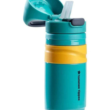 Tommee Tippee Gourde Anti-Fuite avec Paille 500ml - Bleu - Tommee Tippee - Gourdes Isothermes pour bébé Maroc -www.babyboss.ma